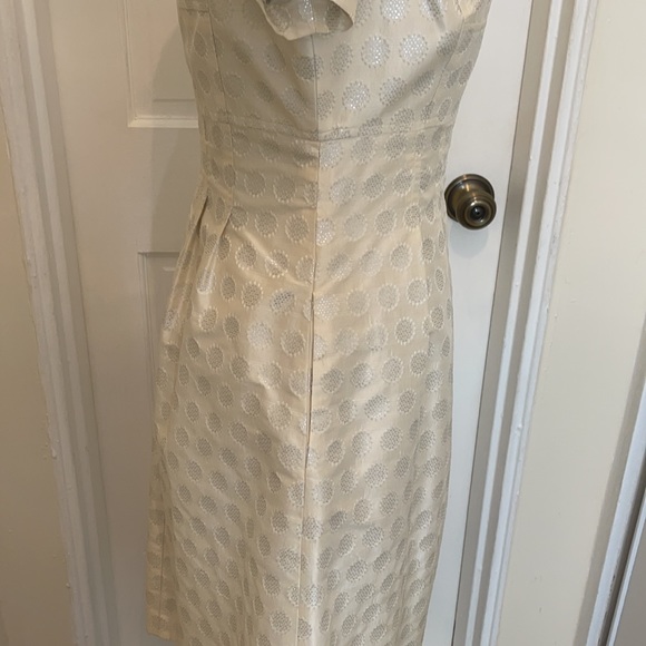 Lela Rose polka dot metallic shimmer dress - Picture 5 of 11